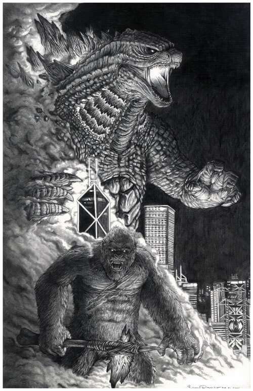 Godzilla and kong